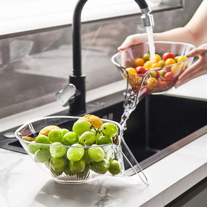 Home Organizer Drain Fruit Strainer Sink Washing Basket