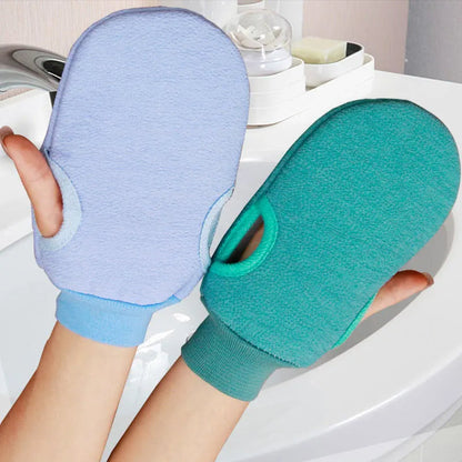 Two-sided Bath Glove Body Cleaning Shower Spa Exfoliator