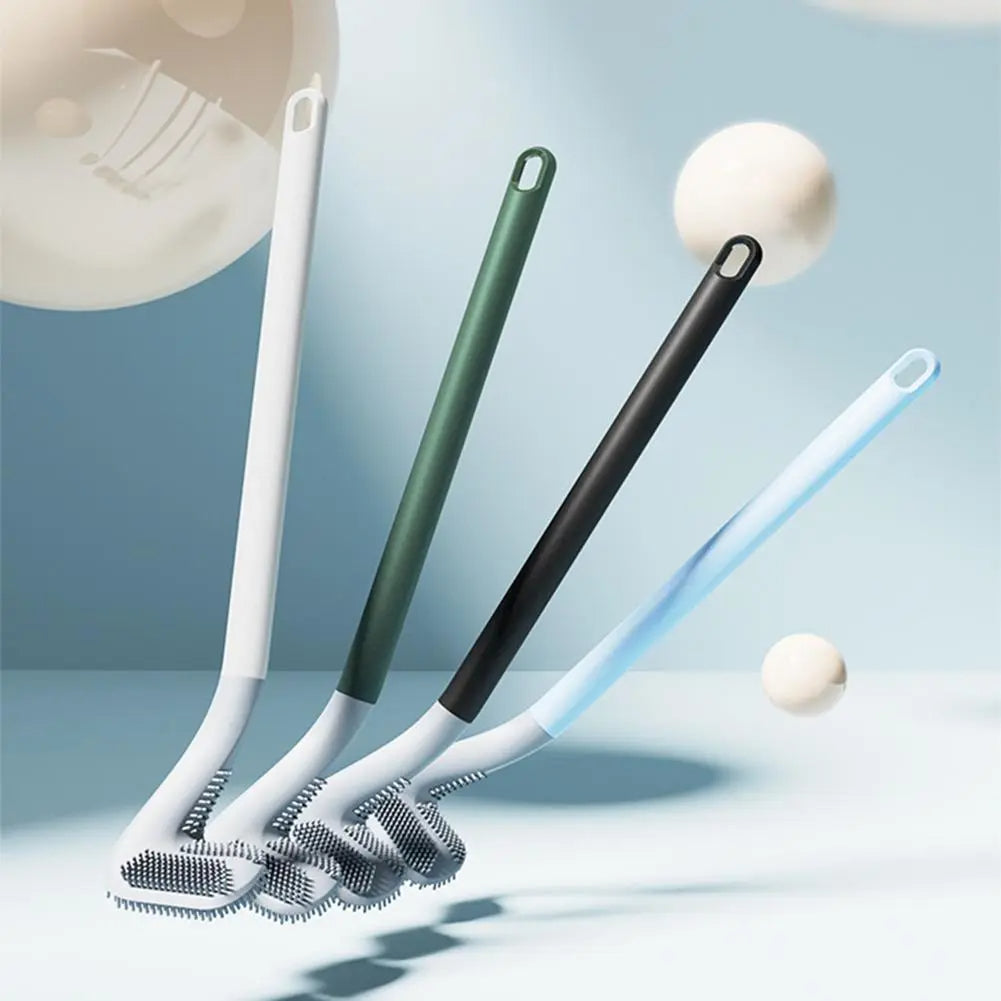 Long Handled Golf Silicone Toilet Brushes Set