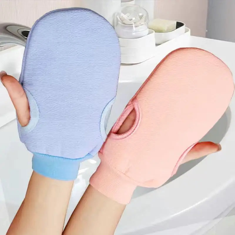 Two-sided Bath Glove Body Cleaning Shower Spa Exfoliator