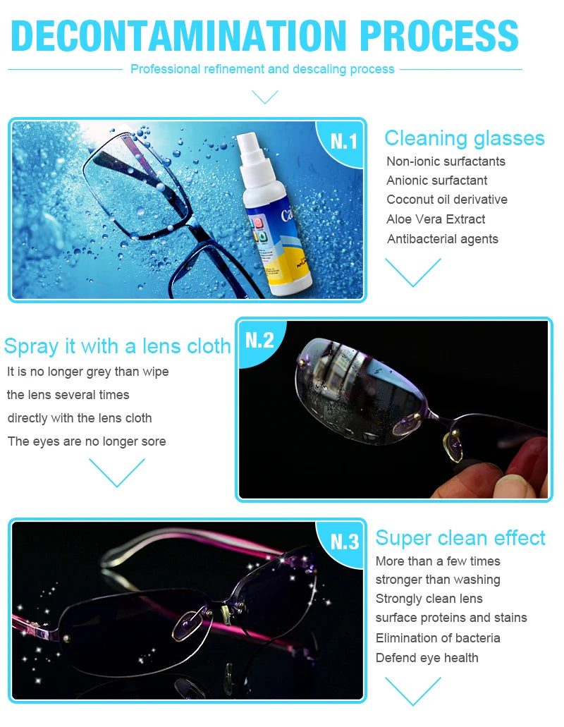 Glasses Lens Cleaner Wipe Phone Screen Nursing Liquid