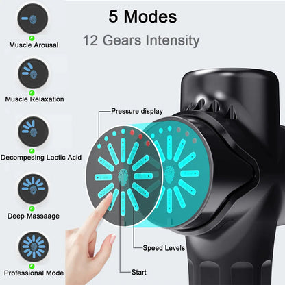 Body Pain Relief Deep Muscle Relax High Frequency Massage Gun