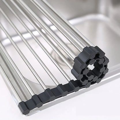 New Stainless Steel Foldable Sink Drain Rack