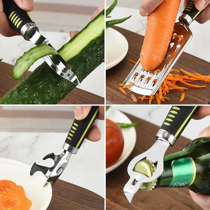 Complete Kitchen Gadget Set with Fish Scale Can Opener