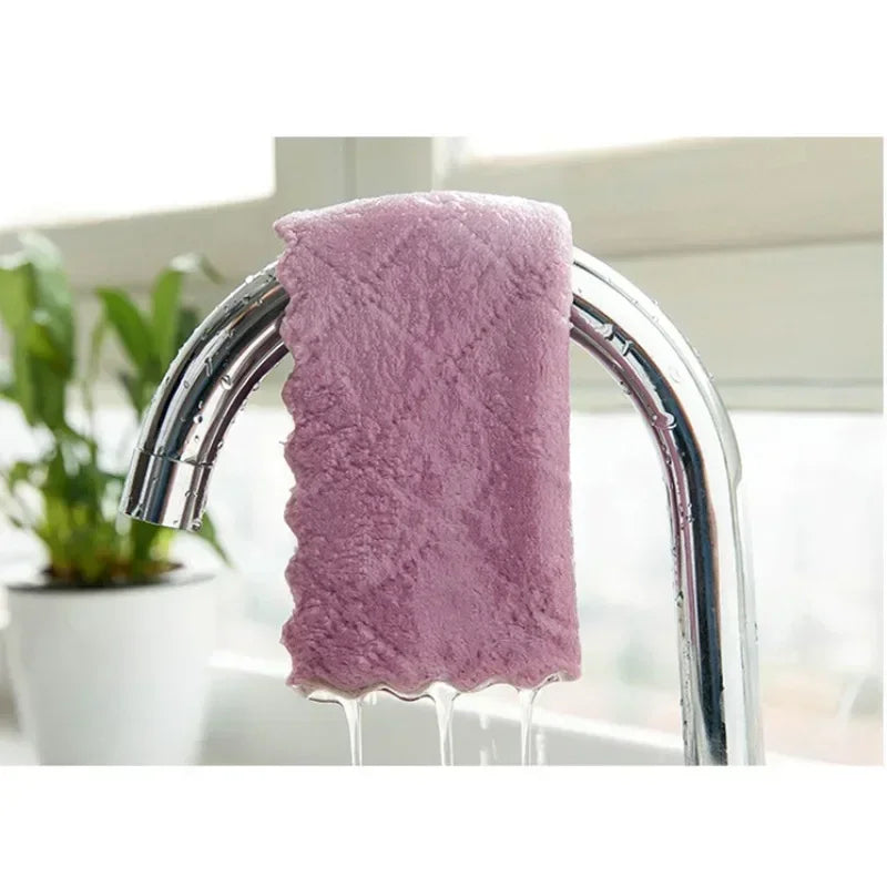 Absorbent kitchen cleaning cloth microfiber towels