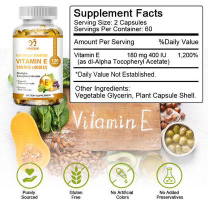 Vitamin E Immune System & Skin Nutrition Supplement